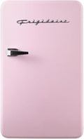 Frigidaire Retro Compact Refrigerator with Chiller, 3.2 cu ft Countertop Fridge, Built-In Bottle Opener, Rounded Corners, Premium, for Office, Bedroom, Dorm Room, Cabin, 18.5D x 20W x 31.5H (Pink) by Unknown