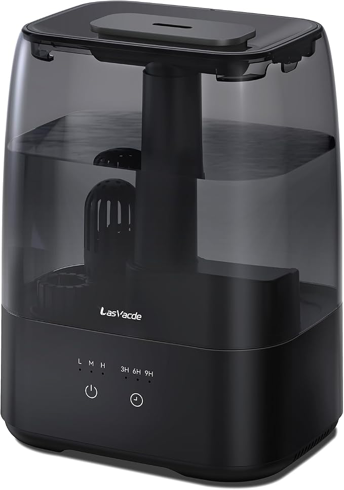 Top Fill Humidifiers for Bedroom, 4.0L Tank Cool Mist Humidifiers for Large Room, 30H Runtime, 28dB Quiet Ultrasonic Air Humidifier for Home with 9H Timer, Aroma Tray by Unknown