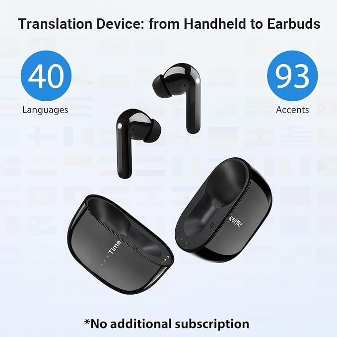 Timekettle M3 3-in-1 Language Translator Earbuds, Real-Time Translation in 43 - Image 2