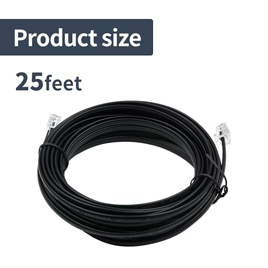 Phone Cable 25 Feet Long Telephone Line Cord - Image 7
