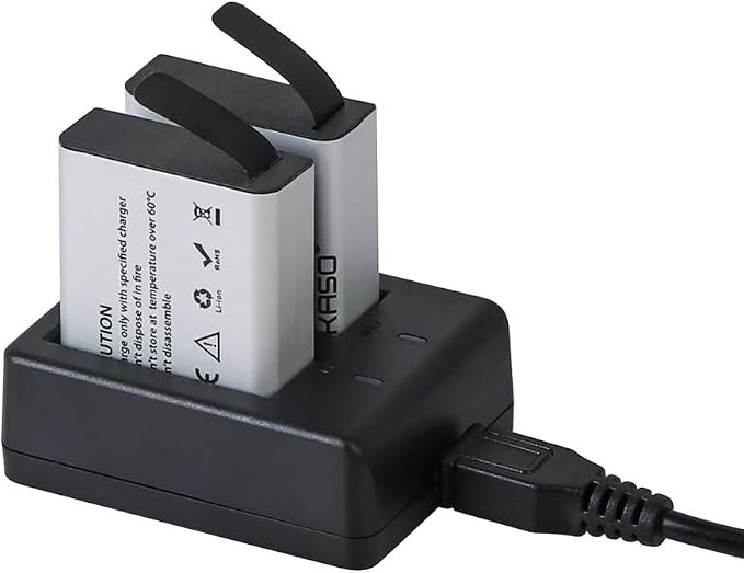 AKASO 1350mAh Rechargeable Action Camera Batteries - Image 2