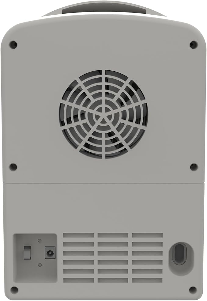 Frigidaire EFMIS171 Retro Mini Portable Personal Fridge - Ideal for Home, Office or Dorm - Includes Carrying Handle, AC/DC Wall/Car Charger (Grey) - Image 7