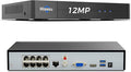 Hiseeu 12MP PoE NVR Network Video Recorder, Work by Hiseeu