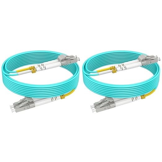 0.66ft/0.2m LC LC Multimode Fiber Patch Cables MMF, 50/125μm 10G/40G/100G LSZH by RamboCables