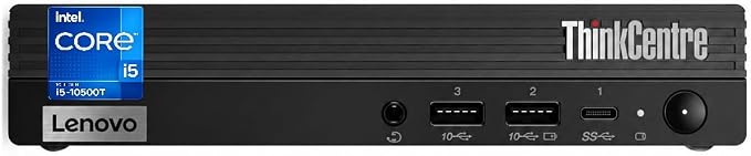 Lenovo ThinkCentre M70q i5-10500T Tiny PC Mini 2026 Desktop 8GB 512GB SSD | 1L Space-saving, DP + HDMI, WiFi, Bluetooth, Wireless Antenna, Keyboard & Mouse, Windows 11 Business Computer by LENOVO