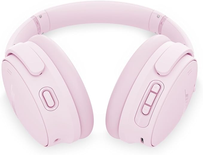 Bose QuietComfort Headphones - Wireless Bluetooth Headphones, Active Over Ear Noise Cancelling and Mic, USB-C Charging, Deep Bass, Up to 24 Hours of Playtime, Petal Pink - Limited Edition Color - Image 4