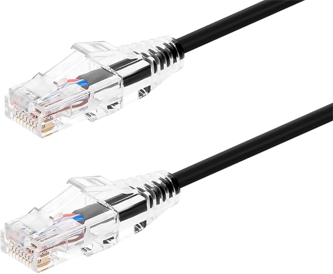 Monoprice Cat6 10ft Black Component Level Patch Cable UTP 28AWG 550MHz Pure by Monoprice