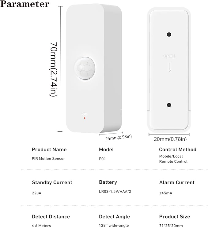 Smart PIR Motion Sensor: WiFi Motion Detector - Image 7