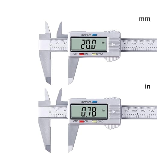 Electronic Digital Caliper, LCD | 0 to 6 inch inch/mm Conversion, Automatic - Image 8