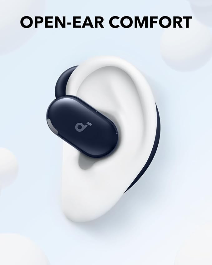 Soundcore V20i by Anker Open Ear Earbuds, Open Ear Headphones True Wireless | Adjustable Hooks, Ultra-Comfort, Snug Fit, Power Sound, Clear Calls, IP55, 36H Playtime, Bluetooth 5.4, Multipoint Connection - Image 2