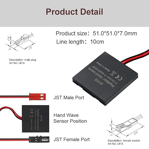VST Sensor Switch, Hidden Hand Wave Activated Led Light Switch - Image 2