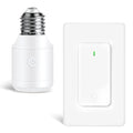 Greencycle Remote Control Light Bulb Socket, Max 500W LED, Wireless Wall Light by greencycle