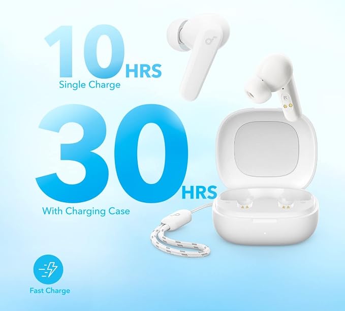 Soundcore by Anker P20i True Wireless Earbuds, with Big Bass, 30H Playtime | Bluetooth 5.3, Water-Resistant, 2 Mics for AI Clear Calls, 22 Preset EQs, Customization via App - Image 4