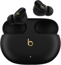 Beats Studio Buds + | True Wireless Noise Cancelling Earbuds, Enhanced Apple & Android Compatibility, Built-in Microphone, Sweat Resistant Bluetooth Headphones, Spatial Audio - Black/Gold | Includes charging case, USB-C cable and extra eartips for char... by Beats