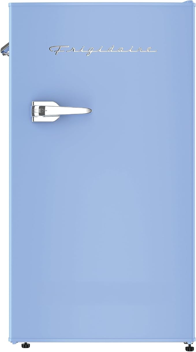 Frigidaire Retro Compact Fridge with Chiller, 3.2 cu ft Countertop Fridge with Built-In Bottle Opener, Compact Refrigerator for Office, Bedroom, Dorm Room or Cabin - 16.5" D x 19" W x 31" H (Blue) - Image 10