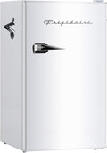Frigidaire Retro Compact Fridge with Chiller, 3.2 cu ft Countertop Fridge with Built-In Bottle Opener, Compact Refrigerator for Office, Bedroom, Dorm Room or Cabin - 18.7"D x 19.01"W x 33.27"H (White) by Unknown