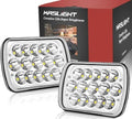 KASLIGHT H6054 LED Headlights,Pair Rectangular 5x7 7x6 LED Headlight Hi/Low Sealed Beam Replacement Headlamp Compatible with Jeep Wrangler YJ XJ Chevy Express Ford GMC Savana Toyota Pickup Truck Van by KASLIGHT