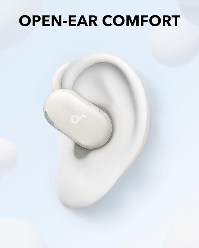 Soundcore V20i by Anker Open Ear Earbuds, Open Ear Headphones True Wireless | Adjustable Hooks, Ultra-Comfort, Snug Fit, Power Sound, Clear Calls, IP55, 36H Playtime, Bluetooth 5.4, Multipoint Connection - Image 3