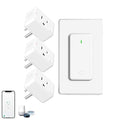WiFi Plug with Switch, Compatible with Alexa and Google Home via Tuya, Compact by greencycle