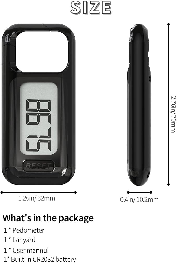 Simple 3D Step Counter, Walking Pedometer, Steps Tracker - Image 7