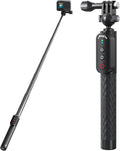 Remote Control Selfie Stick Rechargeable Waterproof 100CM Stretchable Compatible by Aovee