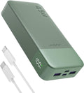 JUOVI J2621 Power Bank Portable Charger 20000mAh 45W, PD3.0 QC 4.0 Fast Charging Battery Pack with LED Display,2 USB-C,2 USB-A for iPhone 15 16, MacBook by JUOVI