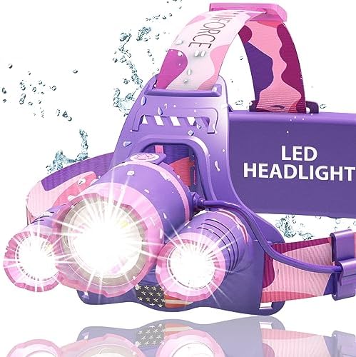DanForce Headlamp. USB Rechargeable LED Head Lamp. Ultra Bright LUMINUS 1080 Lumen Head Flashlight + Red Light. HeadLamps for Adults, Camping, Outdoors & Hard Hat Work. Zoomable IPX54 Headlight by DanForce