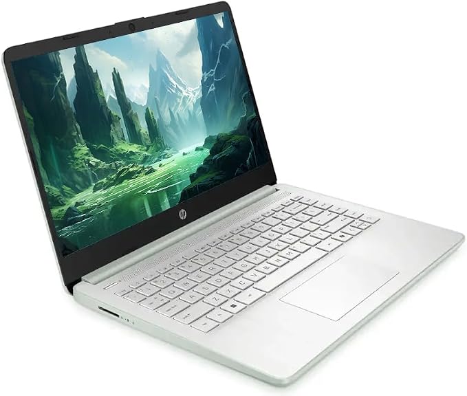 HP 14" Business Laptop Computer with Microsoft Office 365, 4-Core Intel Processor, 128GB Storage, 4GB RAM, Windows 11, SageNova Earphones, Willow Green - Image 4
