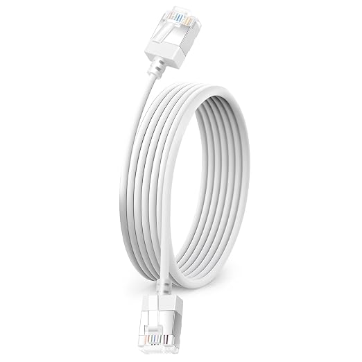 Ultra Slim Cat 6 Ethernet Cable 30 Feet, Flexible Rj45 Cat 6a LAN Cord by DUTEVOLNS