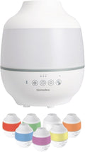 Homedics TotalComfort Humidifier – Large Air Humidifiers for Bedroom, Plants, Office – Cool Mist, Essential Oil Pads and Built-In Timer, 7-Color Night-Light, 2 Mist Settings, White by Homedics