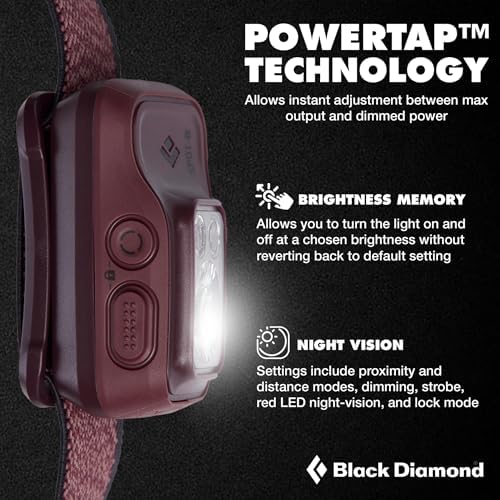 BLACK DIAMOND Spot 400-R Headlamp, Rechargeable, Dimmable, BD Bordeaux - Image 3