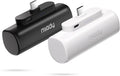 Miady 2-Pack 5000mAh Mini Portable Charger with Built-in Type C Connector, 5V 2.4A USB-C Output Fast Charging Small Power Bank, Compact Battery Pack Compatible with iPhone 17/16/15 Galaxy S24/S22 iPad by Miady