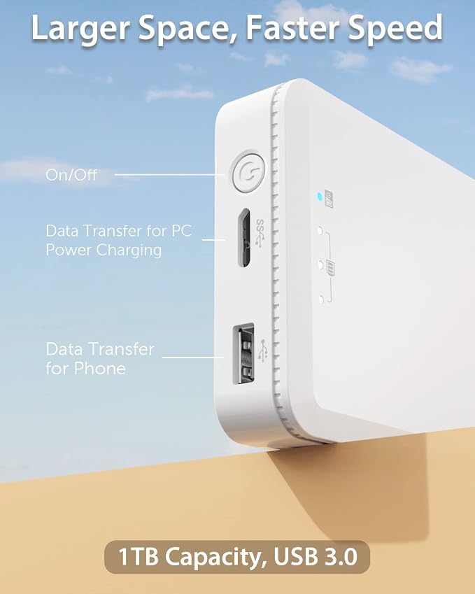 NEWQ 1TB External Hard Drive for iPhone, MacBook - Image 7