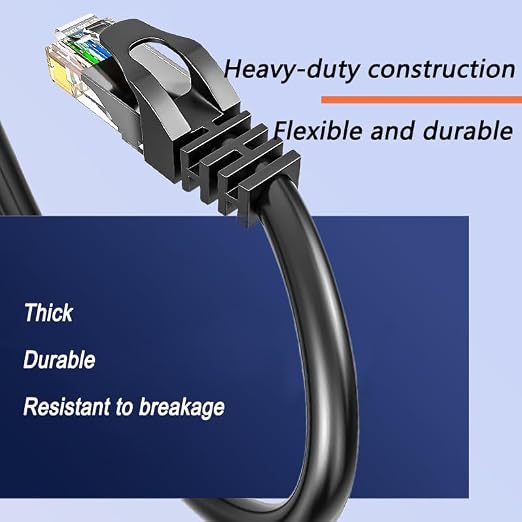 CAT6 Ethernet Cable 75Ft 23AWG High Speed 500MHz 10Gbps Transmission Speed - Image 6