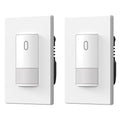 ELEGRP Matte White Single Pole Occupancy Motion Sensor Light Switch, Need by ELEGRP%7CELEGROUP