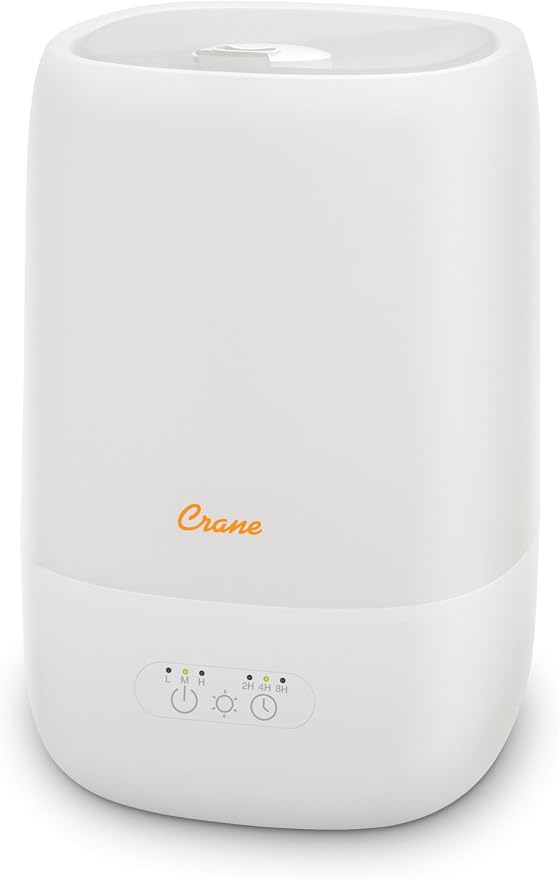 Crane Ultra-Quiet 3-in-1 Humidifier for Baby with Essential Oil Tray, 7-Color Sleep Light, 1 Gallon Top-Fill Tank, Ideal for Bedroom - Image 2