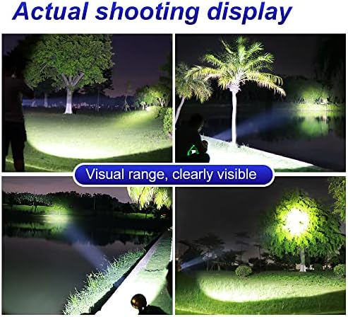 Coon Hunting Lights,High Power LED Headlamp,Super Bright Rechargeable Headlight,Waterproof Outdoor Spotlight Flashlight,Portable Green red Head lamp for Fishing Camping - Image 3