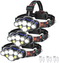 MIOISY Led Headlamp Rechargeable 3 Pack, Super Bright Headlight Flashlight by MIOISY