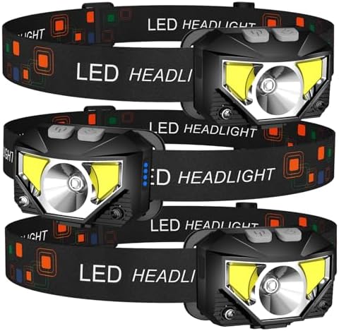 LHKNL Headlamp Flashlight, Lumen Bright Head Lamps LED Rechargeable Camping by LHKNLHOME