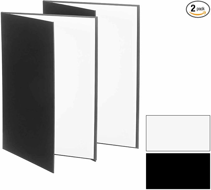 2Pcs 17"x11" Light Reflector 2 in 1 Photography Reflector Cardboards, Foldable by Unknown