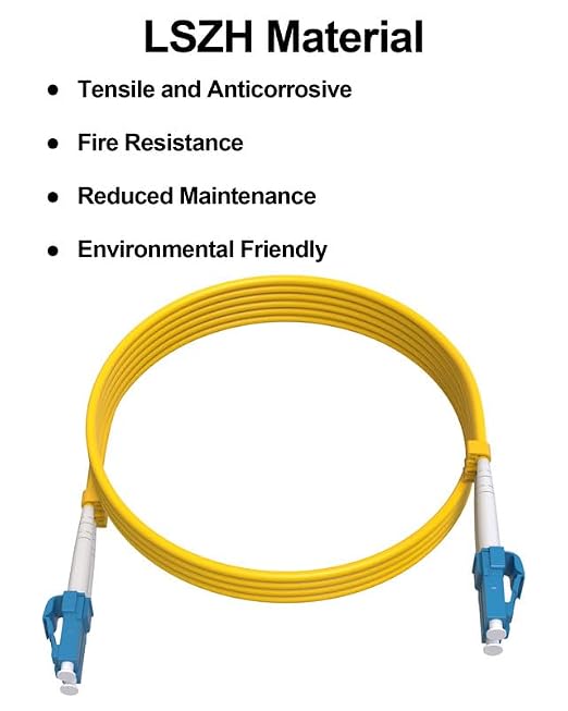 OS2 Fiber Optical Patch Cable LC-LC, 1G/10GB Single-Mode LC to LC Fiber Patch - Image 5
