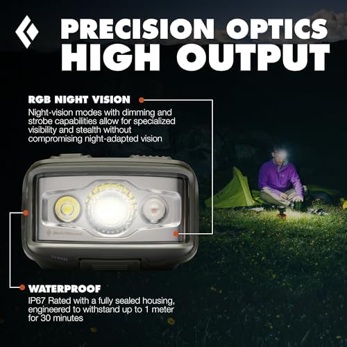 BLACK DIAMOND Storm 550 Headlamp, USB-C Rechargeable, Dimmable, Tundra - Image 4