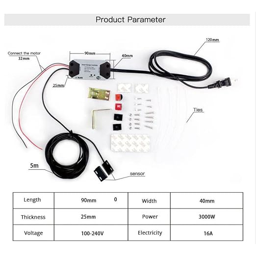 EVERSECU Tuya Smart WiFi Switch Garage Door Opener Controller Compatible - Image 8