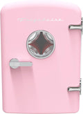 Frigidaire Retro 9-Can Mini Personal Fridge Portable Cooler for Car, Office, Bedroom, Dorm Room, or Cabin, 11.8" D x 7.1" W x 10.1" H, PINK by Unknown