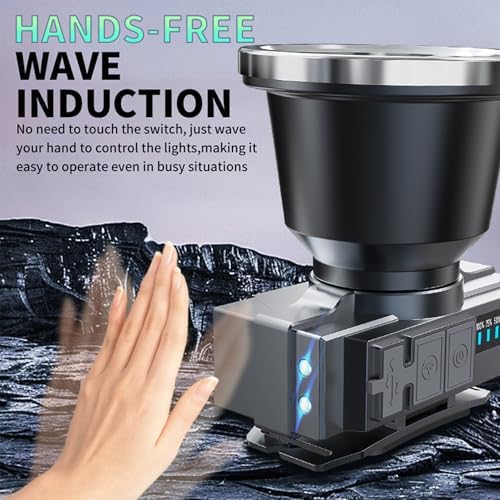 High Power LED Headlamp Separate Design Outdoor Headlamp Waterproof Rechargeable Long Range Headlamp Suitable for Camping Hiking Hunting - Image 4