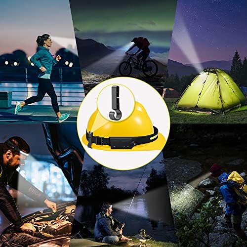 Rechargeable Headlamp 3PCS, 230° LED Head Lamp, Head Lights for Forehead - Image 6