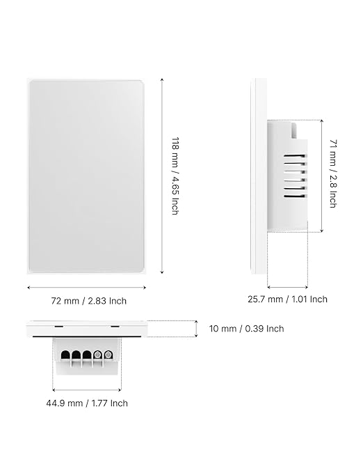 MOES Full Touch Smart Switch, ZigBee SF Wall Light Switch, Neutral Wire Required - Image 9