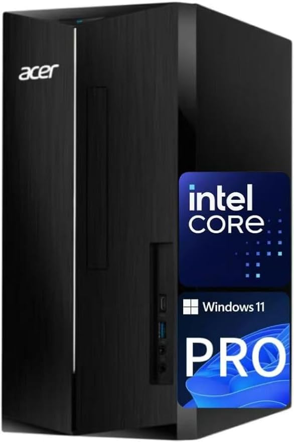 Acer Aspire Business Desktop | 16GB DDR5 RAM, 1TB Storage(512GB SSD & 500GB HDD) | Intel 4-core i3 (Beat i5-12400T) | WiFi6+Bluetooth5.1 | Keyboard+Mouse | Windows 11 Pro by Unknown