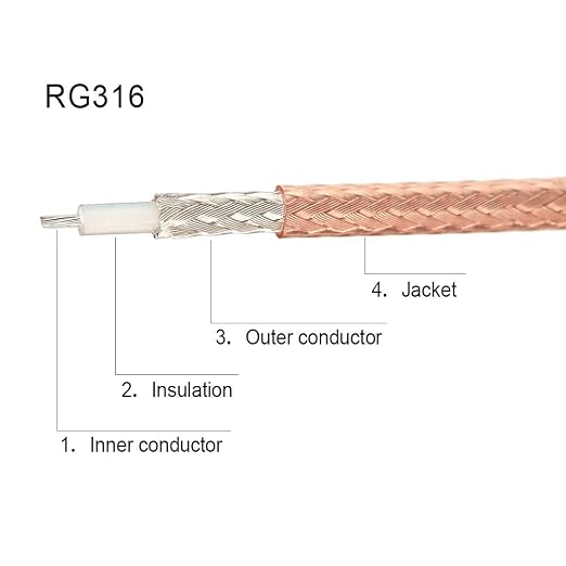 SUPERBAT SMA Male to N Male RF Coaxial Coax Cable 6inches + 5pcs RF Coax - Image 3