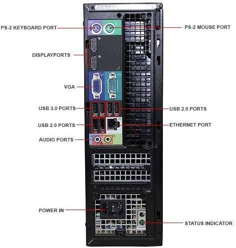 Dell Optiplex 9020 SFF Computer Desktop PC, Intel Core i5 Processor, 16GB Ram, 2TB Hard Drive, WiFi, Bluetooth 4.0, DVD-RW, Dual 24 Inch LCD Monitors Windows 11 Pro (Renewed) - Image 3
